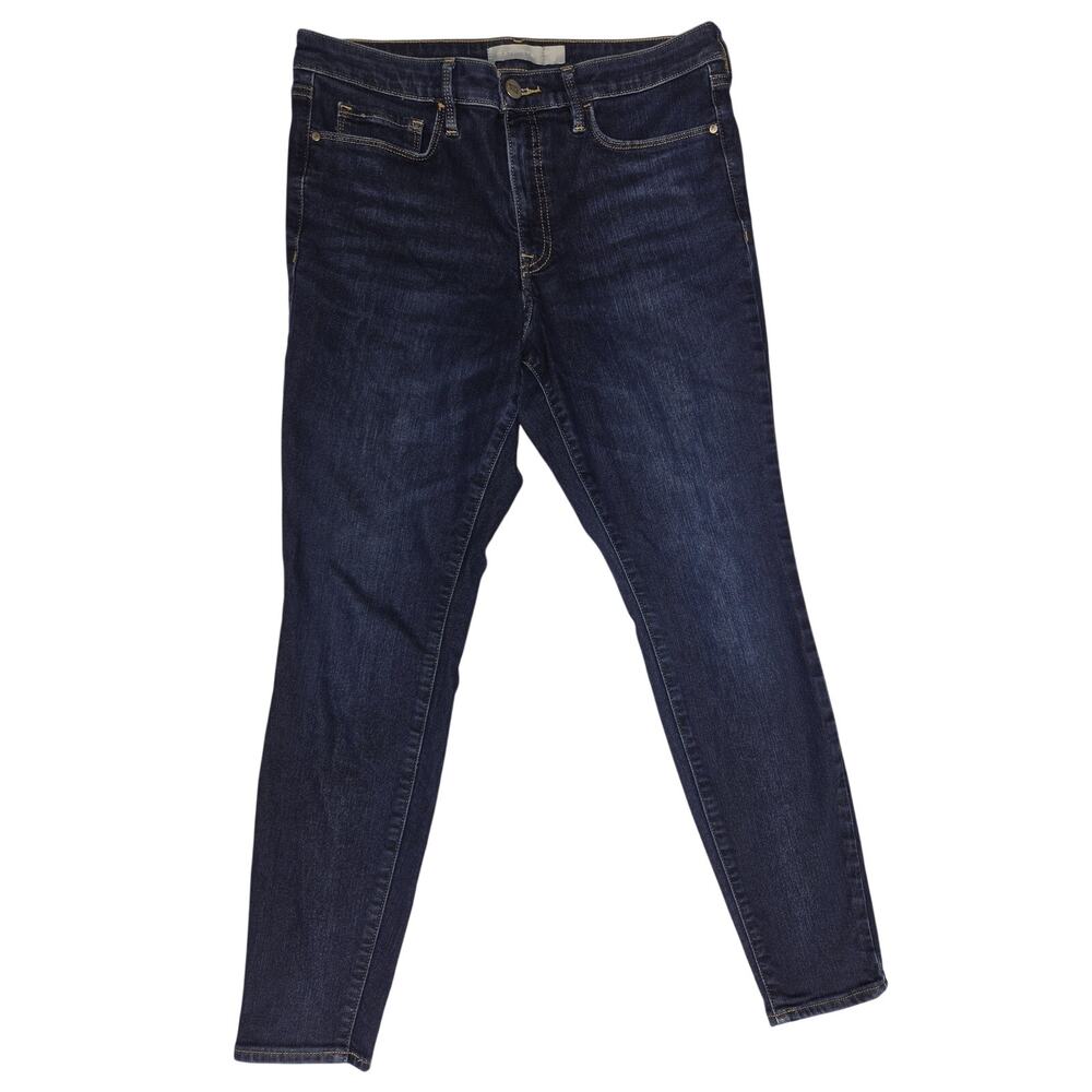 Athleta Dark Wash Stretch Denim Jeans Women Size 12 RN 54023